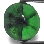 2.35-Carat Deep Velvet Green Oval-Cut Trapiche Emerald