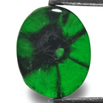 3.00-Carat Charming Royal Green Trapiche Emerald from Colombia