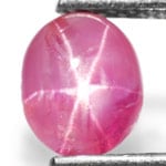 0.98-Carat Pinkish Red Burmese Star Ruby (AIGS-Certified)