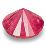 0.78-Carat Dazzling Fiery Pinkish Red Round-Cut Ruby (Unheated)