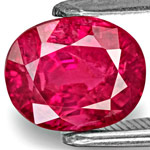 2.86-Carat Fiery Rich Pinkish Red Unheated Ruby from Mozambique