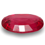 0.77-Carat Eye-Clean Intense Pinkish Red Ruby from Mozambique