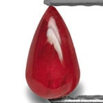 0.78-Carat Bright Red Unheated Briolette-Shaped Vietnamese Ruby