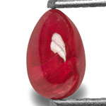 0.57-Carat Rich Pinkish Red Cabochon-Cut Ruby from Vietnam