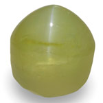 8.87-Carat Soft Greyish Greenish Yellow Chrysoberyl Cat's Eye