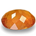 2.90-Carat Dark Orange Clinohumite from Pamir Mountains