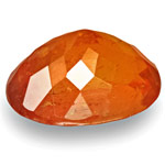 2.98-Carat Lustrous Dark Orange Clinohumite from Tajikistan