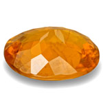 2.46-Carat Lustrous Yellowish Orange Oval-Cut Tajik Clinohumite