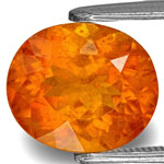 3.55-Carat Eye-Clean Lustrous Intense Orange Tajik Clinohumite