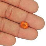 3.55-Carat Eye-Clean Lustrous Intense Orange Tajik Clinohumite