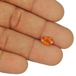 1.78-Carat Oval-Cut Fanta Orange Clinohumite from Tajikistan