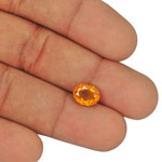 3.05-Carat Vivid Yellowish Orange Eye-Clean Tajik Clinohumite