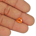 2.17-Carat Bright Yellow Orange Trilliant-Cut Tajik Clinohumite