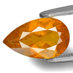 1.83-Carat Deep Yellow Orange Pear-Shaped Clinohumite