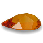 2.16-Carat VS-Clarity Orangy Yellow Pear-Shaped Clinohumite