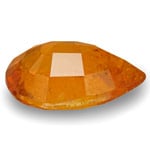 1.89-Carat Pear-Shaped Yellowish Orange Tajik Clinohumite