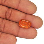 11.23-Carat Cushion-Cut Rich Orange Clinohumite from Tajikistan