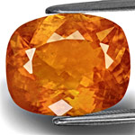 8.61-Carat Lustrous Deep Orange Clinohumite from Pamir Mountains