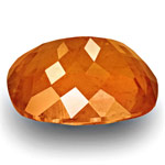 8.61-Carat Lustrous Deep Orange Clinohumite from Pamir Mountains