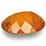 6.37-Carat Lustrous Intense Orange Oval-Cut Tajik Clinohumite