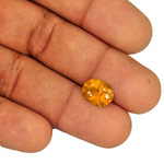 2.77-Carat Eye-Clean Lustrous Golden Orange Clinohumite