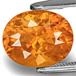 3.06-Carat Breathtaking Fiery Golden Orange Tajik Clinohumite