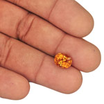 3.06-Carat Breathtaking Fiery Golden Orange Tajik Clinohumite