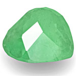 1.59-Carat Heart-Shaped Pastel Green Emerald from Colombia