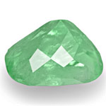 2.39-Carat Lustrous Bluish Green Cushion-Cut Colombian Emerald