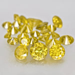 0.82-Carat 24-Pc Lot of Natural Fancy Intense Yellow Diamonds