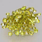 1.26-Carat 141-Pc Lot of Fancy Intense Greenish Yellow Diamonds