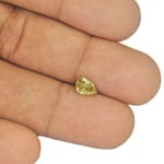 0.75-Carat Beautiful Fancy Golden Yellow Diamond from Angola