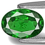 1.30-Carat Natural & Untreated Dark Green Oval-Cut Tsavorite