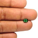 1.04-Carat Dark Green Oval-Cut Tsavorite Garnet from Kenya