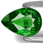 0.86-Carat Chrome Green Pear-Shaped Kenyan Tsavorite