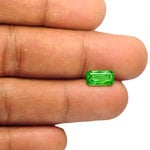 2.06-Carat Lively Green Rectangular Scissor-Cut Tsavorite Garnet