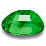 1.14-Carat Oval-Cut Intense Electric Green Tsavorite Garnet