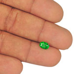 1.14-Carat Oval-Cut Intense Electric Green Tsavorite Garnet