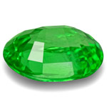 0.64-Carat Bright Green Eye-Clean Tsavorite Garnet from Kenya