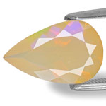 1.74-Carat Pear-Shaped Light Yellow Opal from Welo, Ethiopia