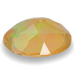 0.75-Carat Eye-Clean Orangy Yellow Oval-Cut Ethiopian Opal