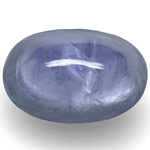 17.67-Carat GIA-Certified Unheated Cabochon-Cut Blue Sapphire