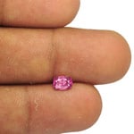 0.69-Carat Unheated VVS-Clarity Fiery Pink Sapphire from Ceylon