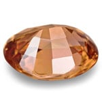 0.59-Carat Unique Deep Brownish Orange Sapphire from Sri Lanka