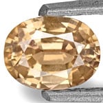 0.85-Carat Unheated VS-Clarity Brownish Yellow Sapphire