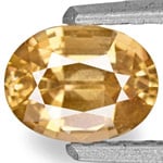 0.91-Carat Unheated VVS-Clarity Lustrous Golden Yellow Sapphire