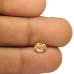 0.91-Carat Unheated VVS-Clarity Lustrous Golden Yellow Sapphire