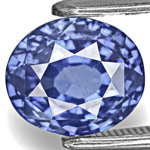 4.09-Carat Unheated Velvety Intense Blue Sapphire from Sri Lanka