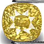 6.15-Carat Eye-Clean Unheated Fiery Vivid Yellow Sapphire (IGI)