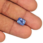 5.10-Carat Lively Intense Blue Unheated Cushion-Cut Sapphire